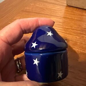 Ceramic Box with Dome Lid Jewelry Storage Trinket Box Decor Gift